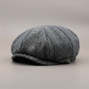 Casquette gavroche tweed homme taille unique - Vue 1 - casquette gavroche