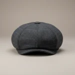 Casquette gavroche tweed laine chevron ajustable - Vue 1 - casquette gavroche