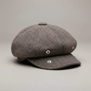 Casquette gavroche tweed style vintage femme - Vue 1 - casquette gavroche