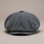 casquette gavroche tweed style vintage homme - Vue 1 - casquette gavroche