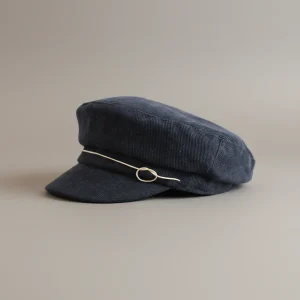 Casquette gavroche velours côtelé femme ajustable - Vue 1 - casquette gavroche