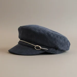 Casquette gavroche velours côtelé femme ajustable - Vue 2 - casquette gavroche