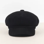 Casquette gavroche velours côtelé femme élégante - Vue 1 - casquette gavroche