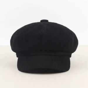 Casquette gavroche velours côtelé femme élégante - Vue 1 - casquette gavroche