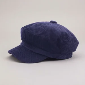 Casquette gavroche velours côtelé femme hiver - Vue 1 - casquette gavroche