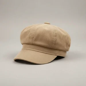 Casquette gavroche velours côtelé femme taille unique - Vue 1 - casquette gavroche