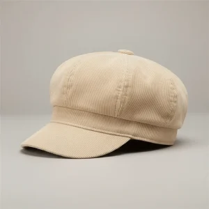 Casquette gavroche velours côtelé femme taille unique - Vue 2 - casquette gavroche