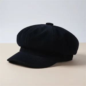 Casquette gavroche velours côtelé style décontracté - Vue 2 - casquette gavroche
